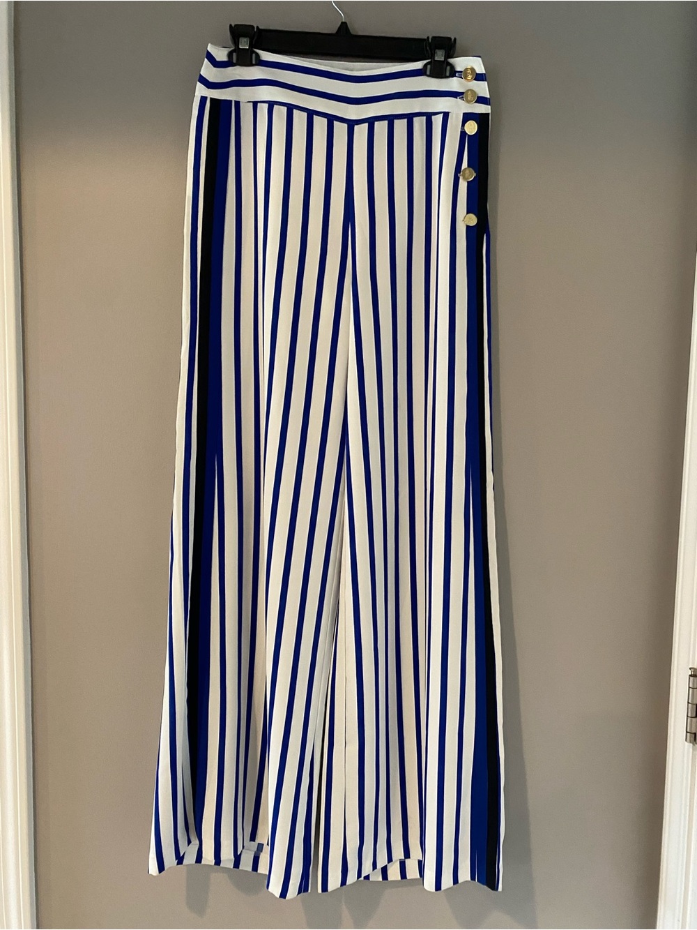 Lauren Ralph Lauren Blue & White Striped Skirt NWOT
